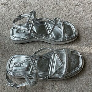 Silver Zara sandals